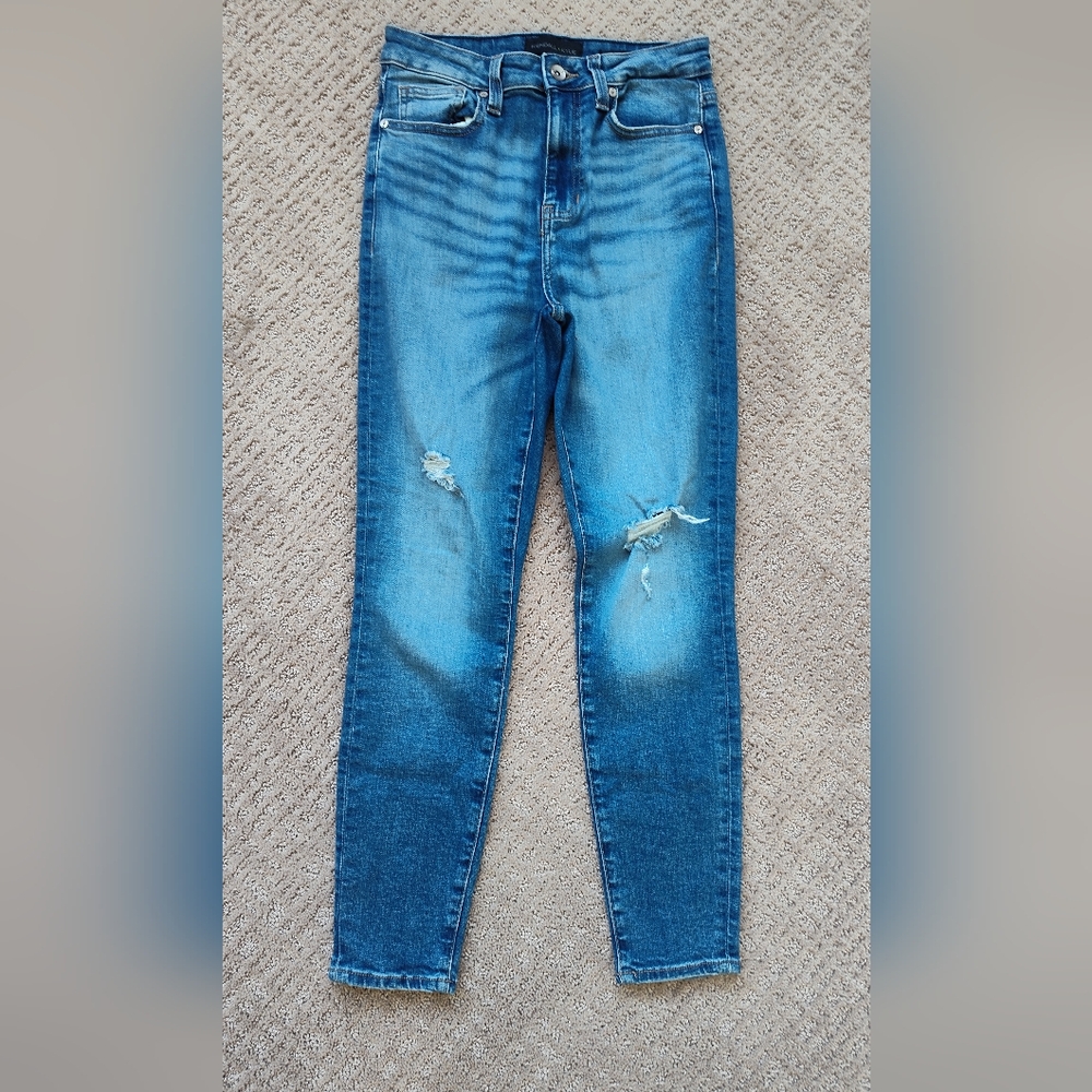 Kendall & Kylie Distressed Blue "The Kontour Highrise"